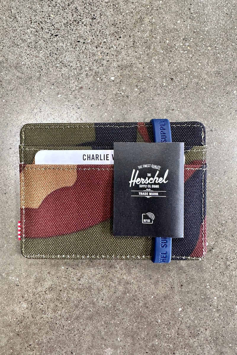 Herschel - Charlie RFID Wallet in Woodland Camo