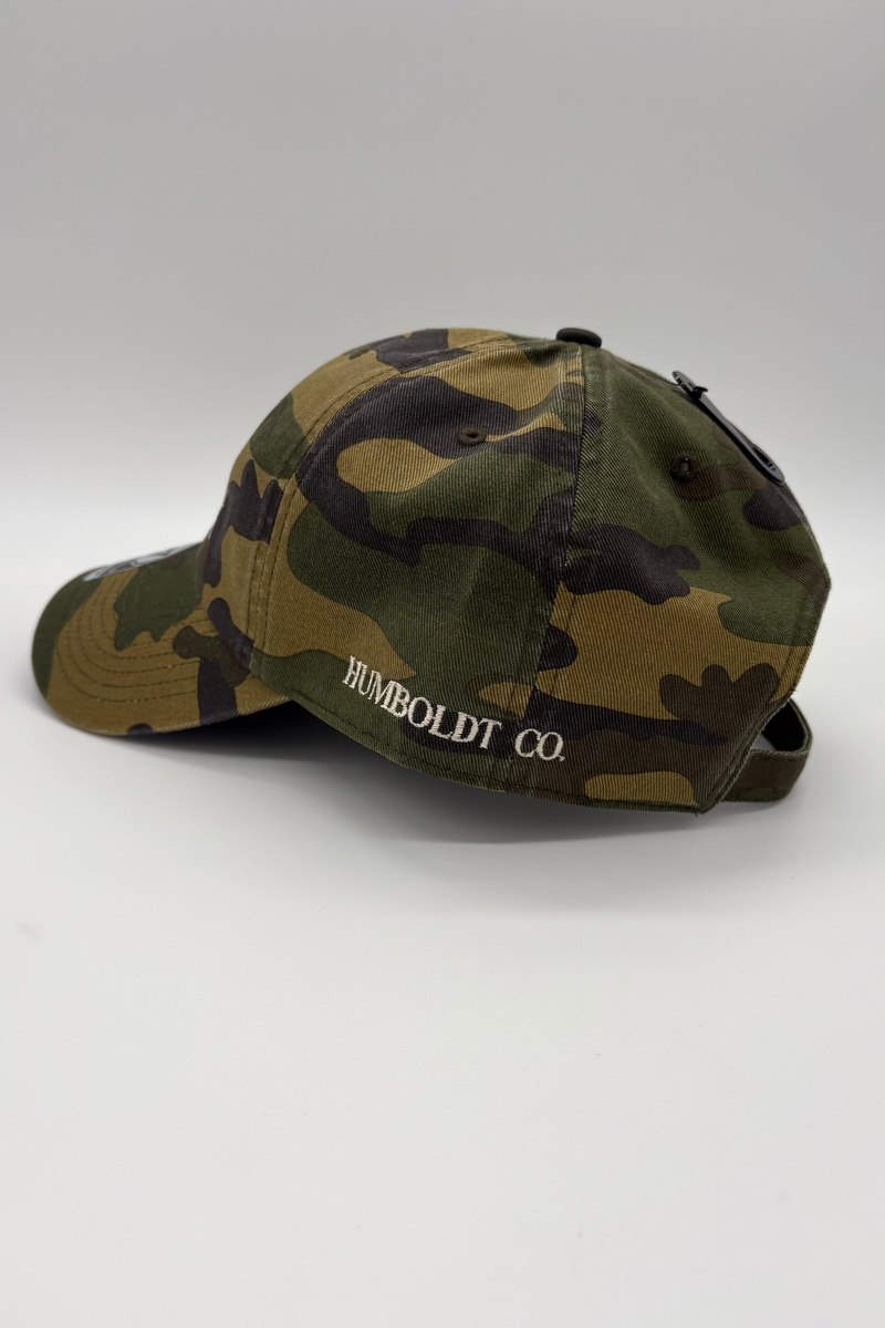 Blue Ox Boutique - Blue Ox Humboldt County Embroidered Dad Hat in Camo