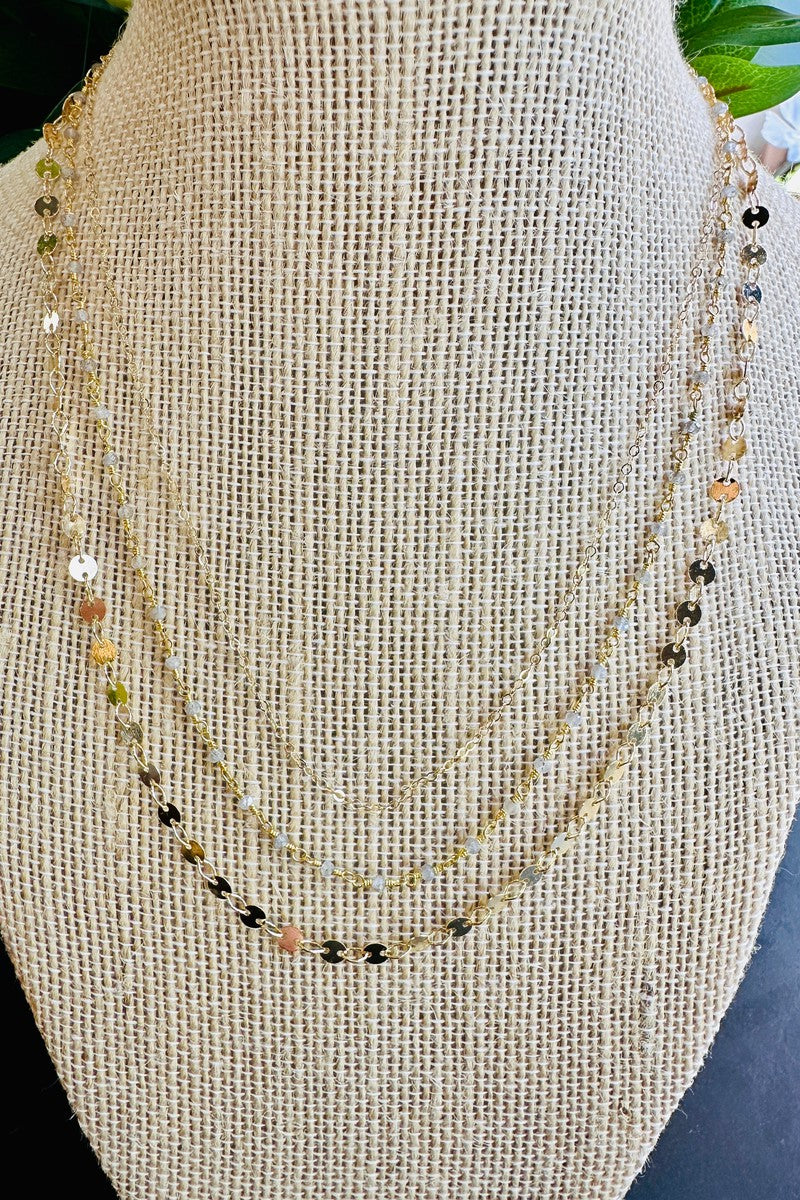 Marit Rae Jewelry - Triple Layer Labradorite Necklace