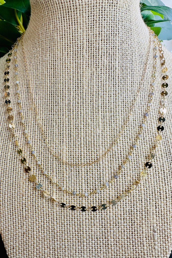 Marit Rae Jewelry - Triple Layer Iolite Necklace
