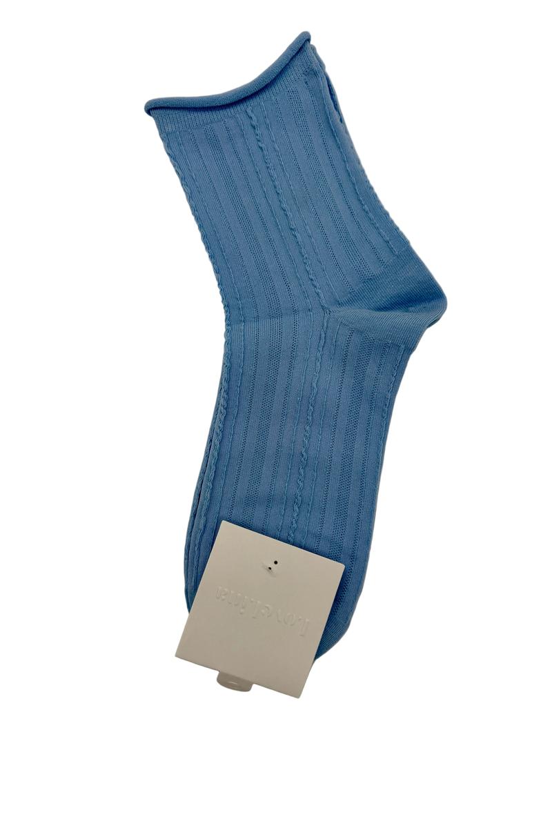 LoveLina - Ribbed Everyday Socks in Blue
