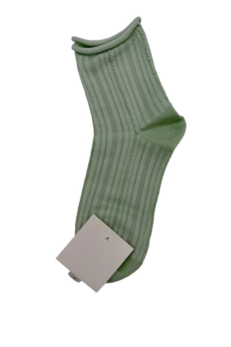 LoveLina - Ribbed Everyday Socks in Kiwi