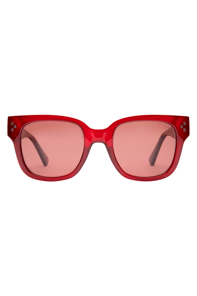 I-SEA - Indigo in Raspberry Frames with Plum Polarized Lenses