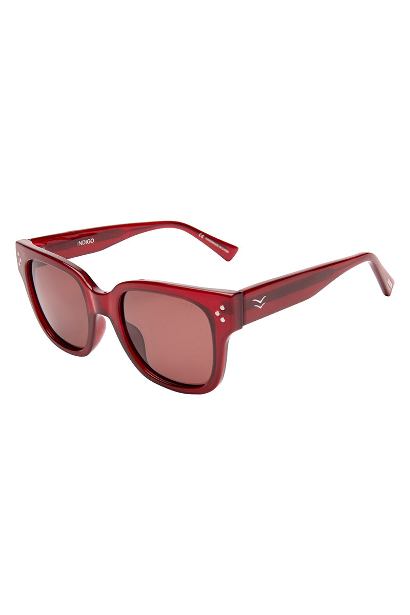 I-SEA - Indigo in Raspberry Frames with Plum Polarized Lenses