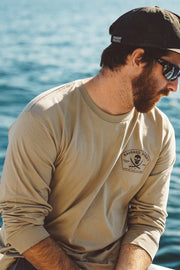 Haggard Pirate - Jolly Roger Long Sleeve in Sand