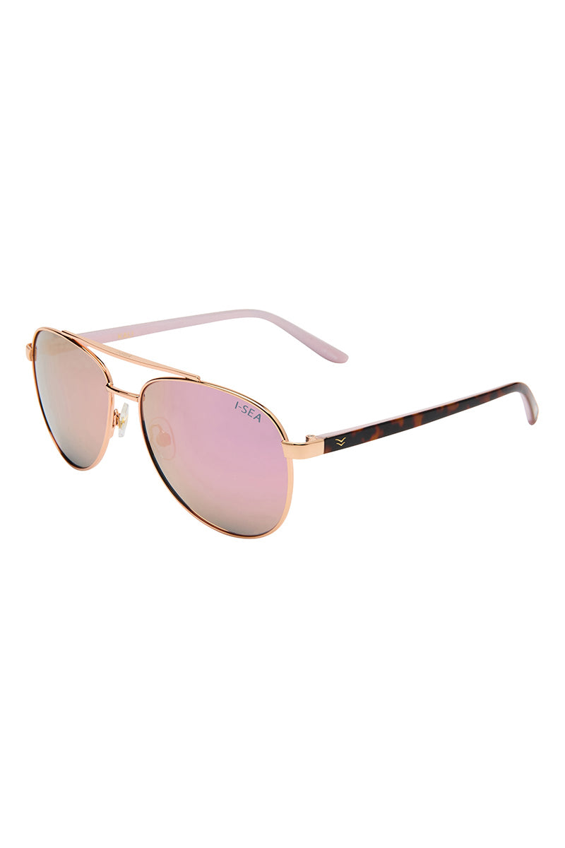 I-SEA - Kali in Gold Frames with Rose Gold Mirror Polarized Lenses