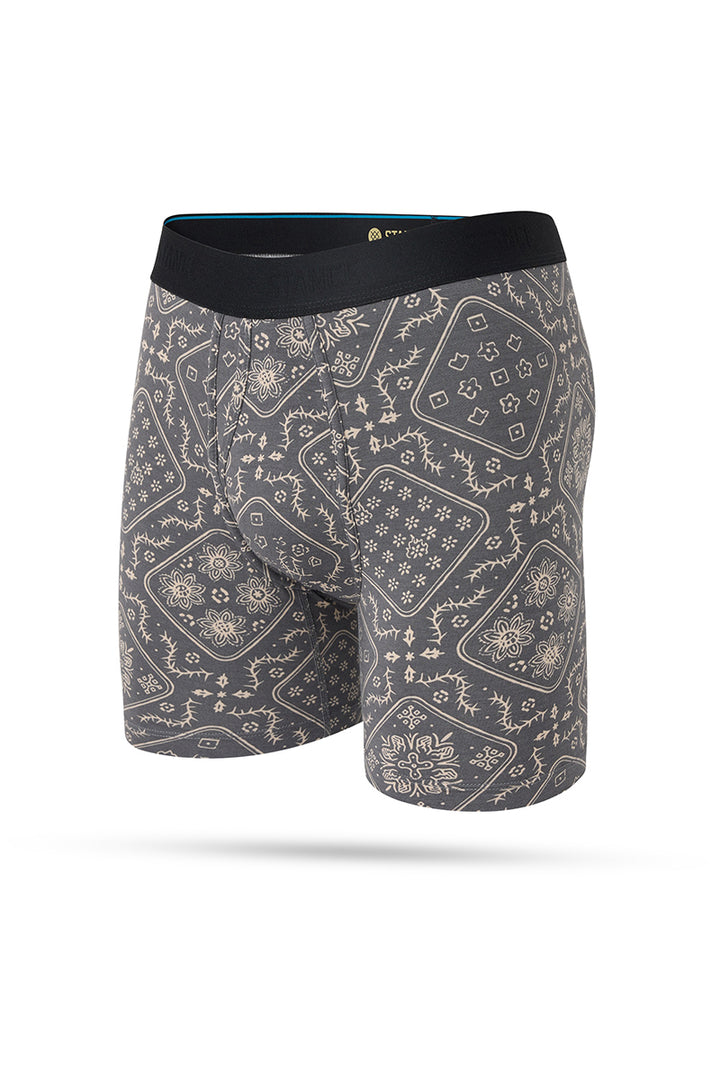 Stance - Is It Paisley Butter Blend™ Boxer Brief with Wholester™ in Stringgrey
