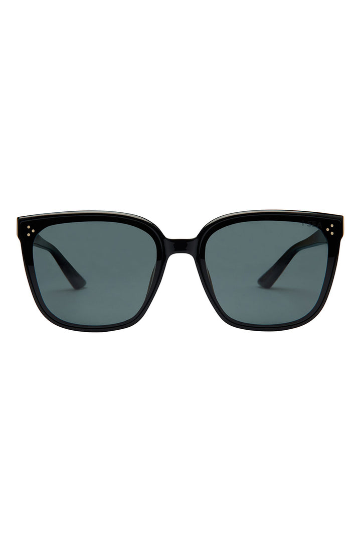 I-SEA - Madi in Black Frames with Smoke Polarized Lenses