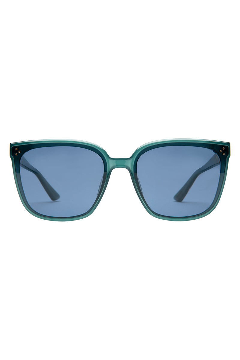 I-SEA - Madi in Pool Frames with Navy Polarized Lenses