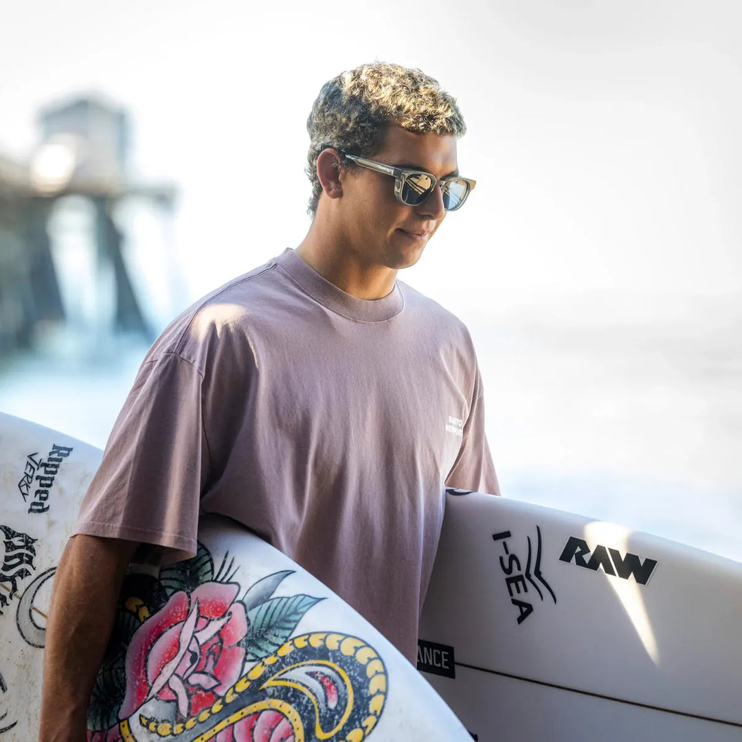 I-SEA - Mason with Gray Frames and Navy  Polarized Lenses