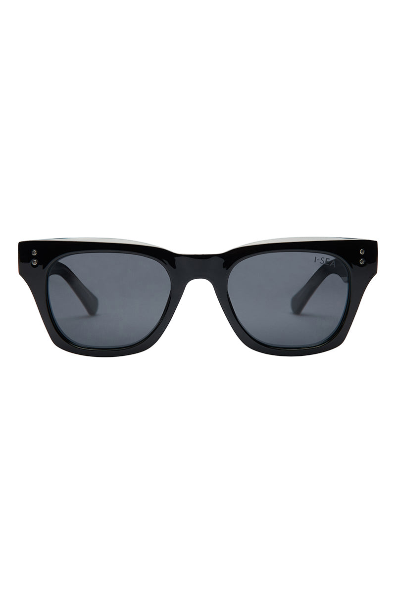 I-SEA - Milo in Black Frames with Smoke Polarized Lenses