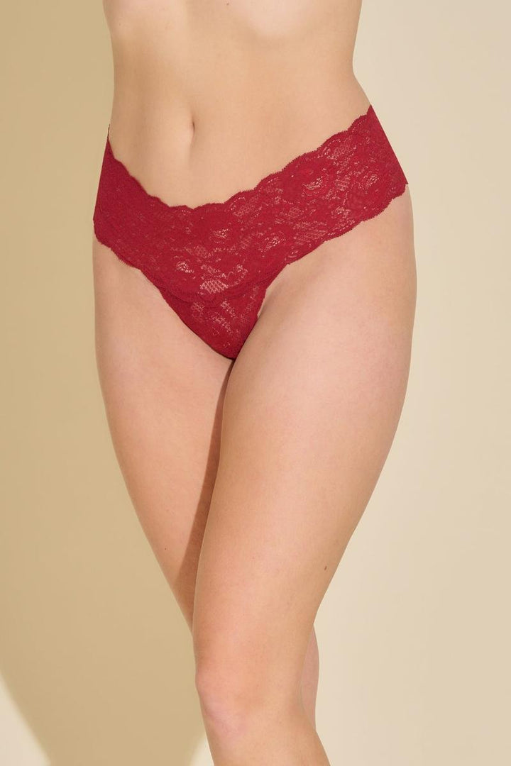 Cosabella - Never Say Never Comfie Thong in Sindoor Red