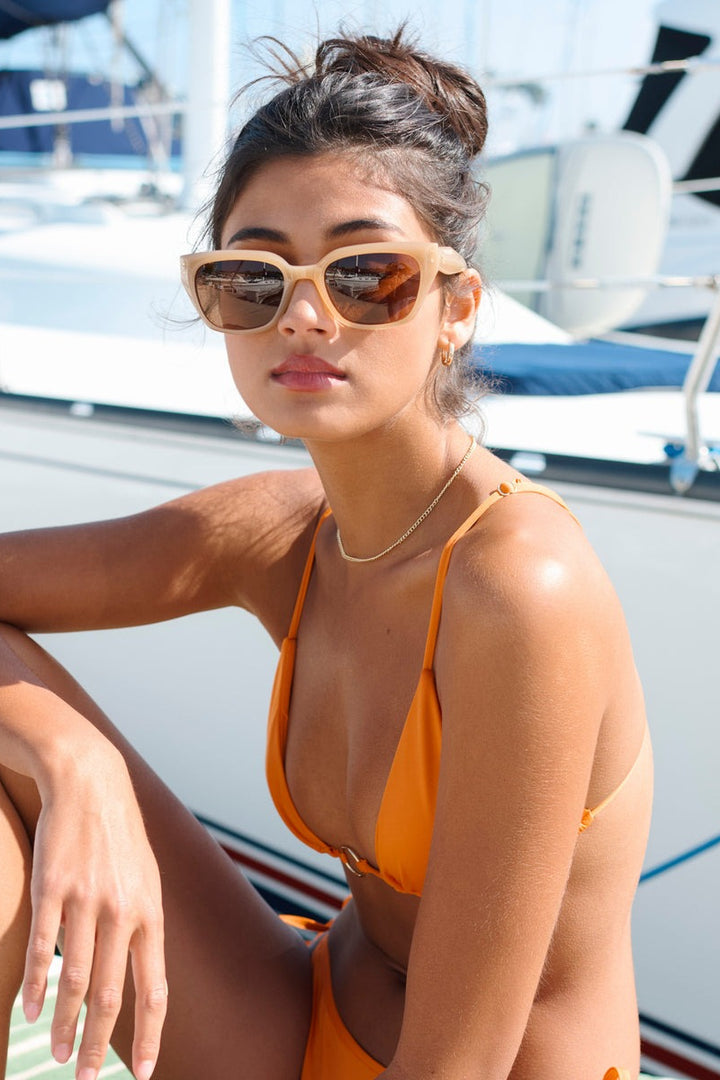I-SEA - Nova with Vanilla Frames and Brown Polarized Lenses