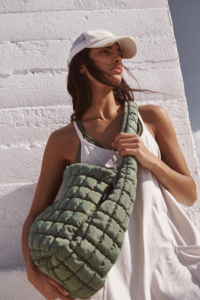 Free People Movement - Quilted Carryall in Washed Sage