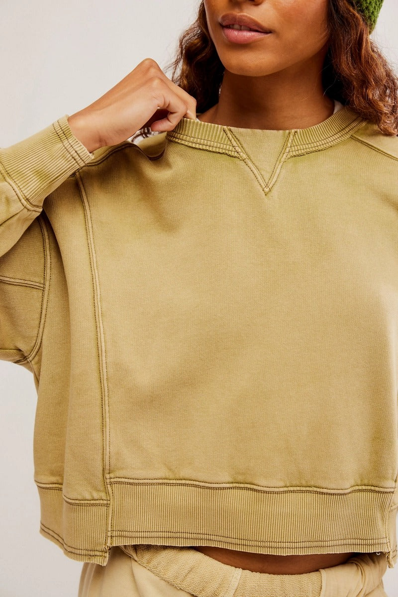 Free People - Intercept Pullover in Harvest Gold