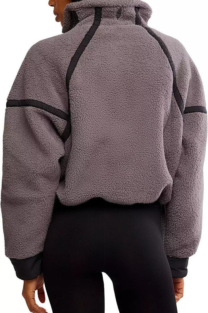Free People Movement - Mountain High 1/2 Zip in Gunmetal Combo