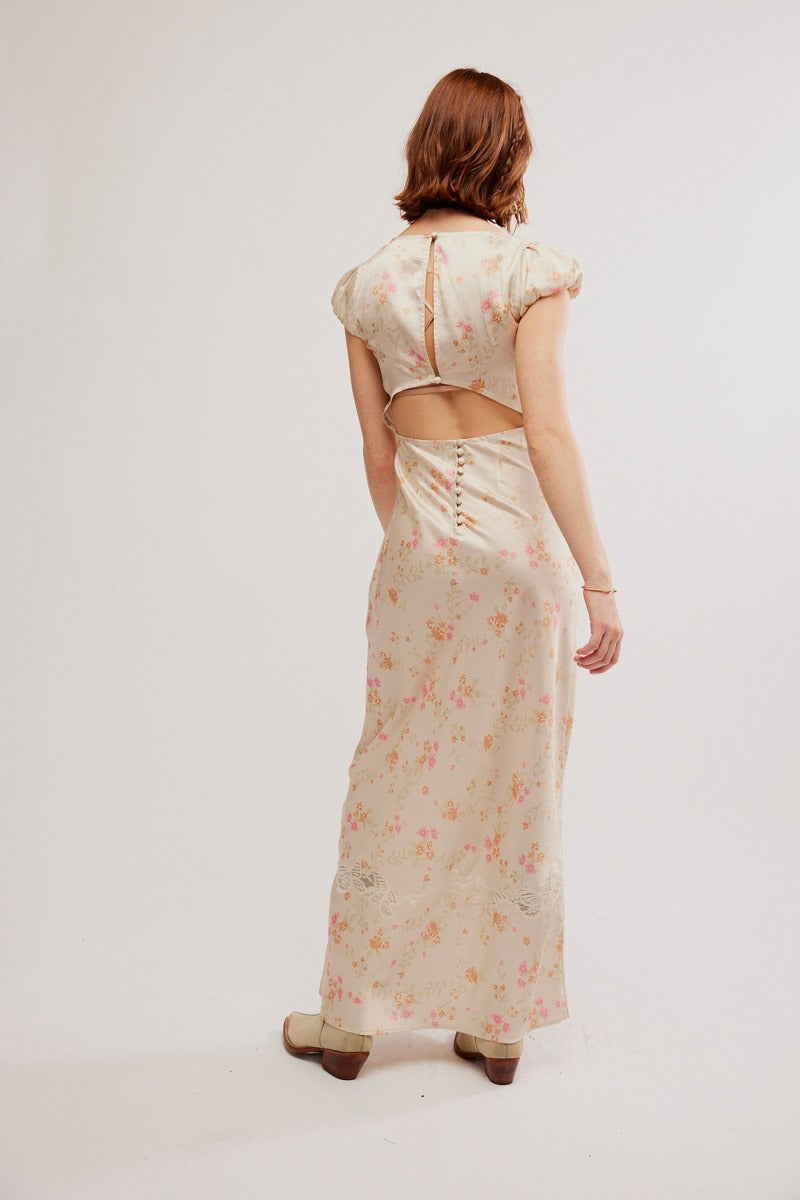 Free People - Butterfly Babe Maxi Dress in Cream Combo Free People - Butterfly Babe Maxi Dress in Cream Combo