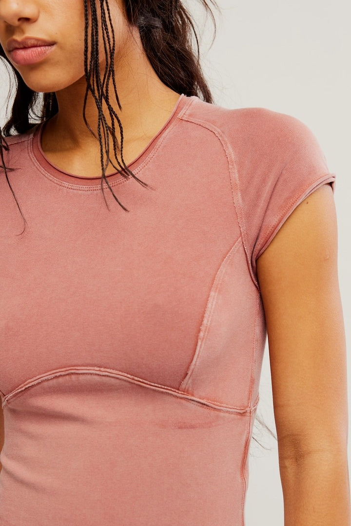 Free People - We The Free Protagonist Cropped Cap Sleeve Tee