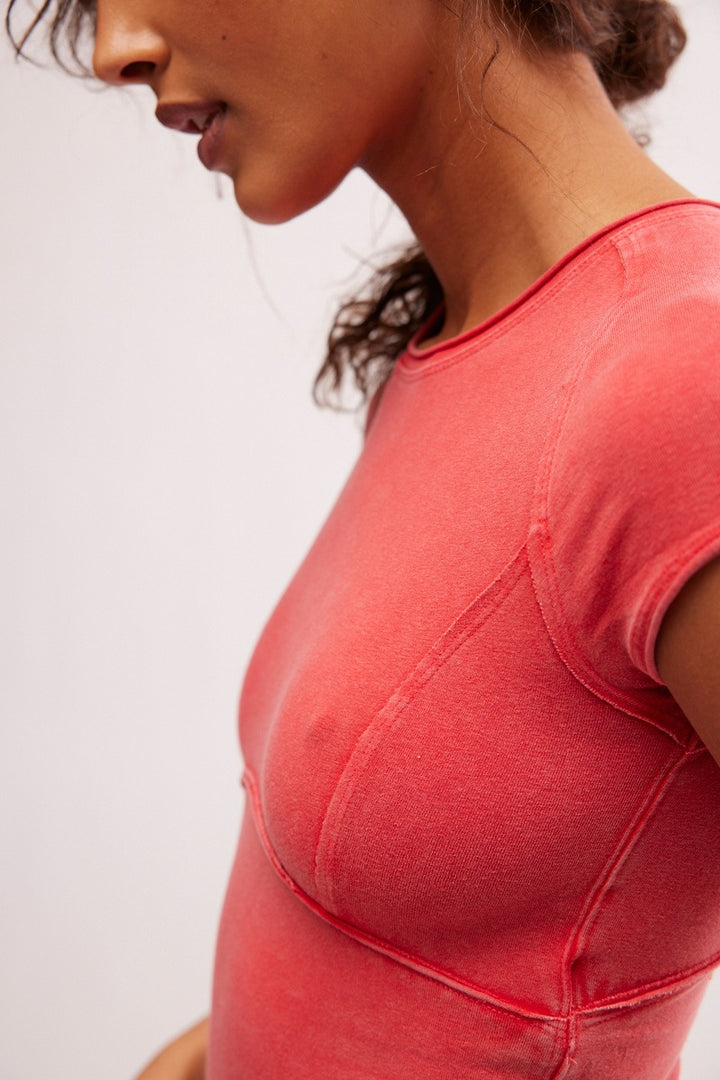 Free People - We The Free Protagonist Tee in Red Racer