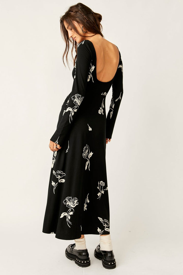Free People - Love and Be Loved Midi in Black Combo