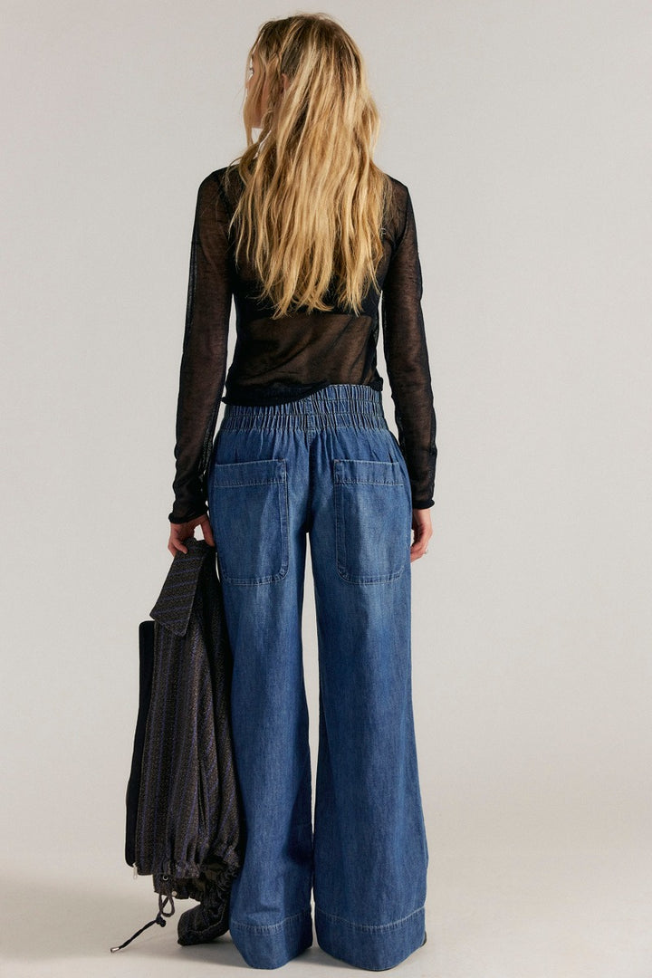 Free People - We The Free Breezy Denim Pull-On Jeans