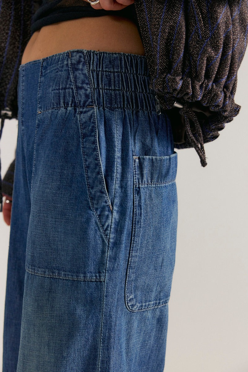 Free People - We The Free Breezy Denim Pull-On Jeans