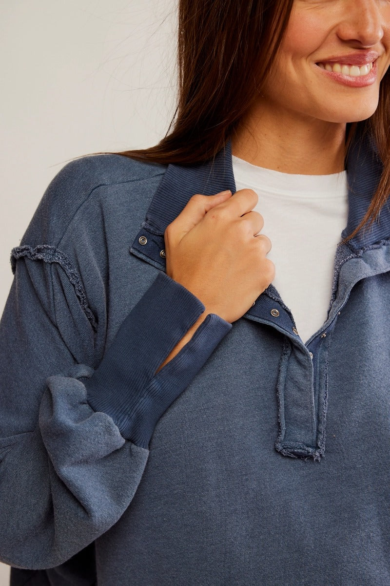(取寄) フリーピープル レディース カムデン ヘンリー Free People women Camden Henley Navy Free People Camden Henley – Social Threads