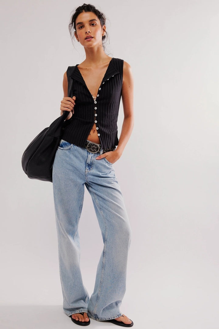 Free People - Tilly Vest in Black