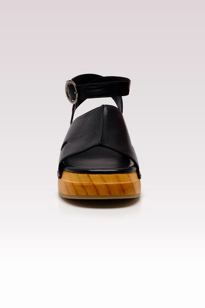 Free People - Carson Clog in Black Leather