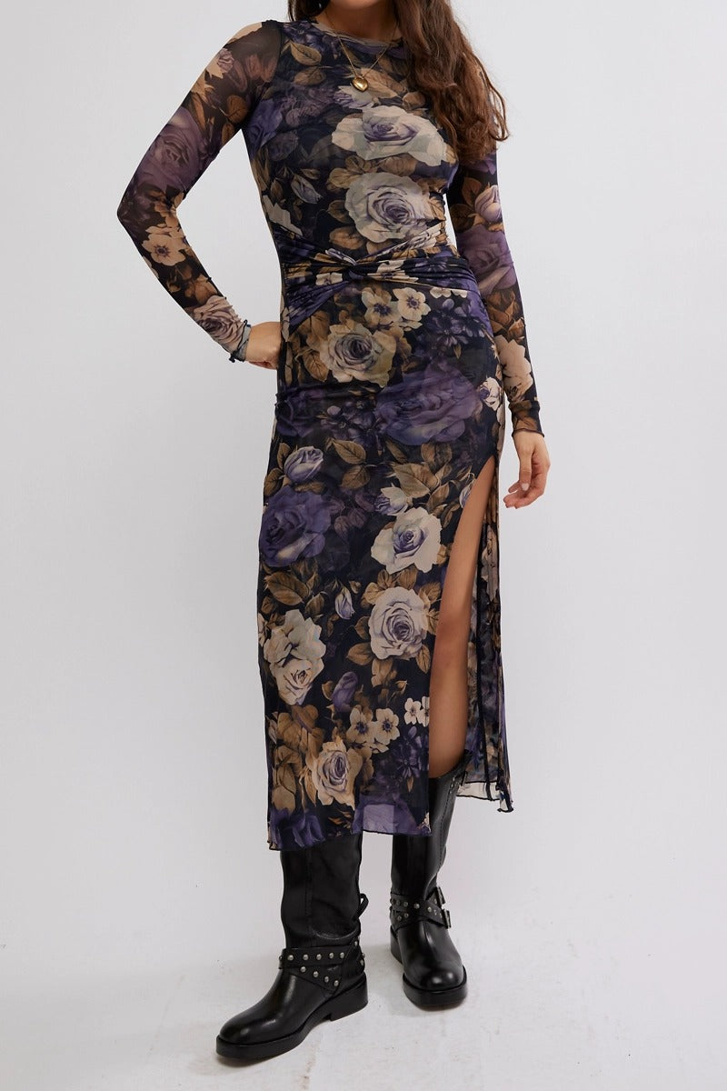 Free People - Gianni Maxi Dress in Denim Combo Blue Ox Boutique Free People - Gianni Maxi Dress in Denim Combo Blue Ox Boutique