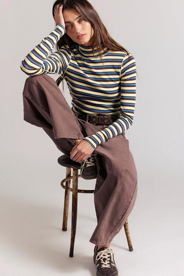 Free People - We The Free Good Good Stripe Turtleneck
