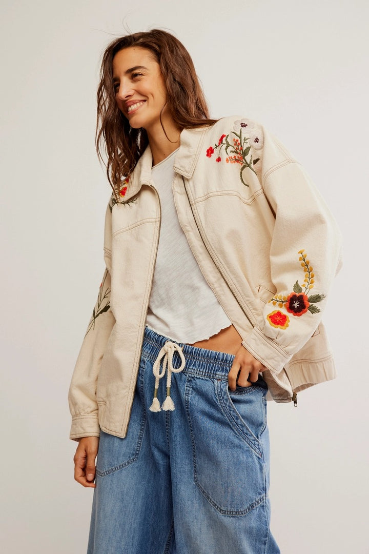 Free People - Dusty Trails Coat in Ivory Combo
