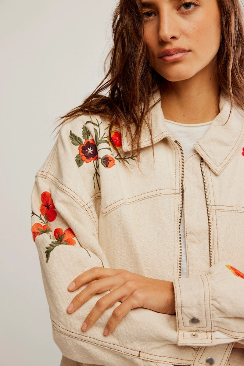 Free People - Dusty Trails Coat in Ivory Combo