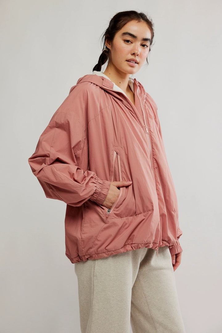 Free People Movement - Explore More Fleece Jacket in Petal Pink