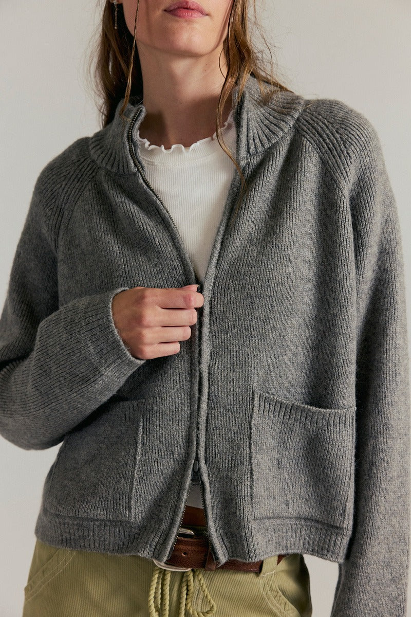 Free People - We The Free On It Zip-Up Cardigan