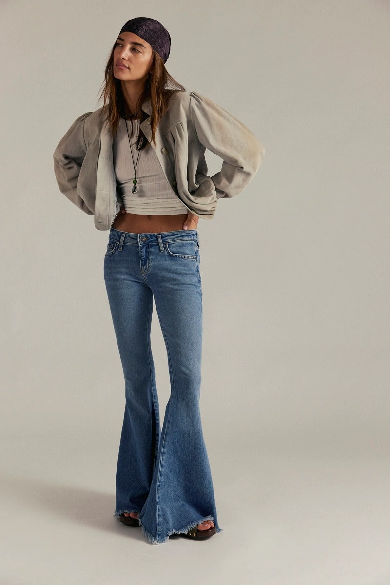 Free People - We The Free Emre Low-Rise Flare Jeans