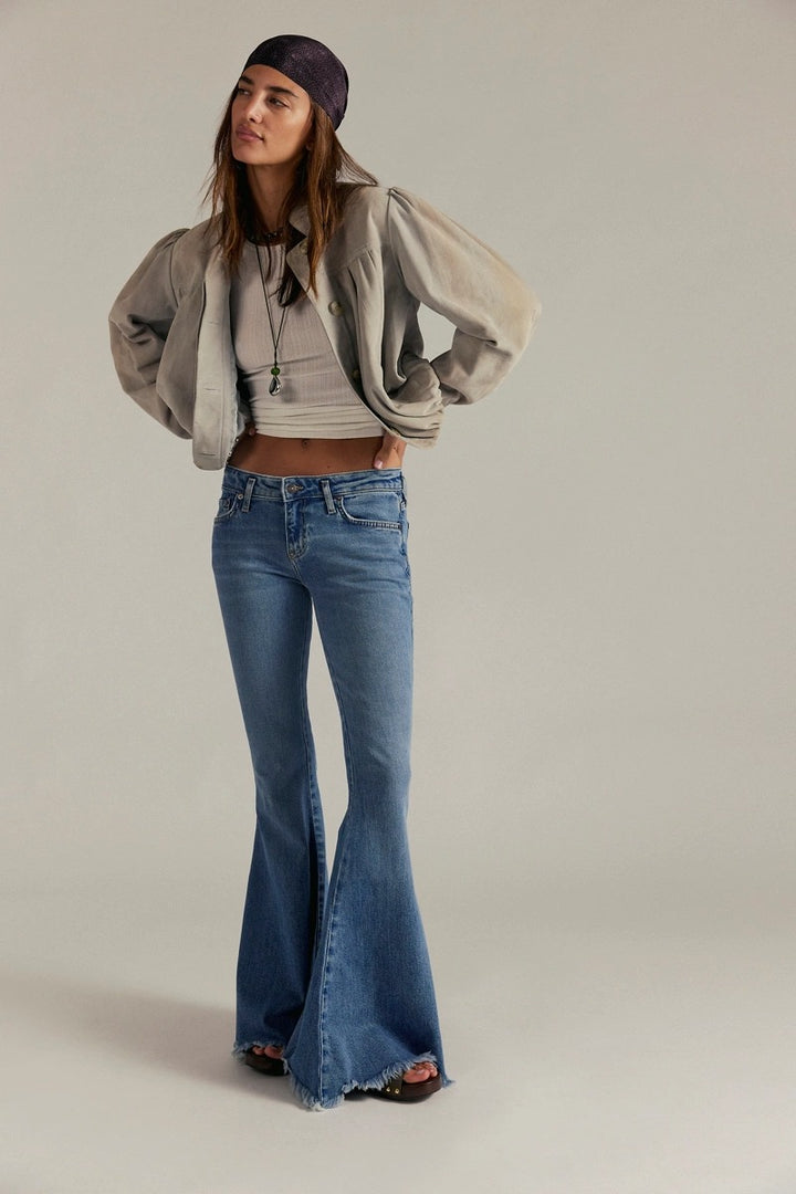 Free People - We The Free Emre Low-Rise Flare Jeans