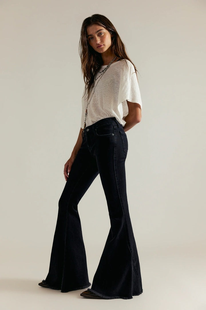 Free People - We The Free Emre Low-Rise Flare Jeans