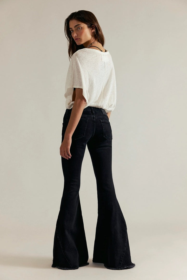 Free People - We The Free Emre Low-Rise Flare Jeans