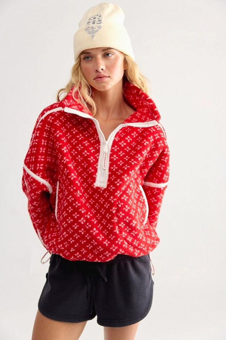 Free People Movement - Mountain High Printed Half-Zip Fleece