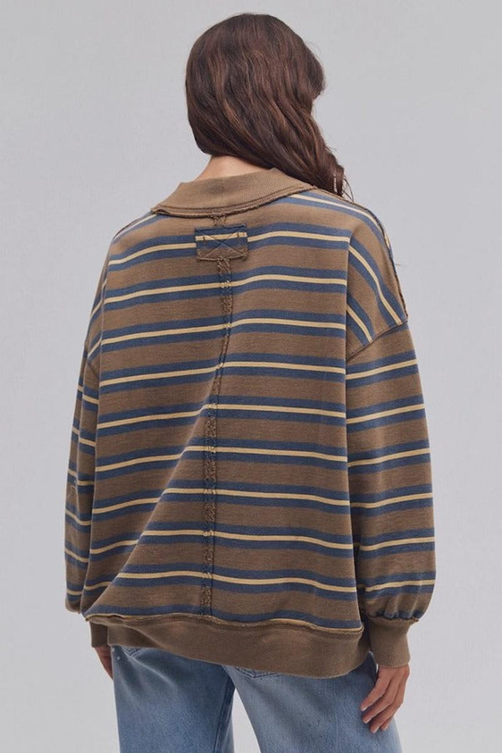 Free People - Palm Springs Striped Pullover