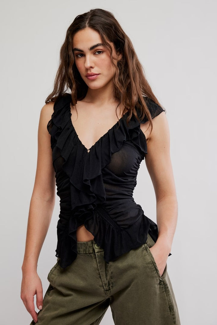 Free People - Blythe Ruffle Top