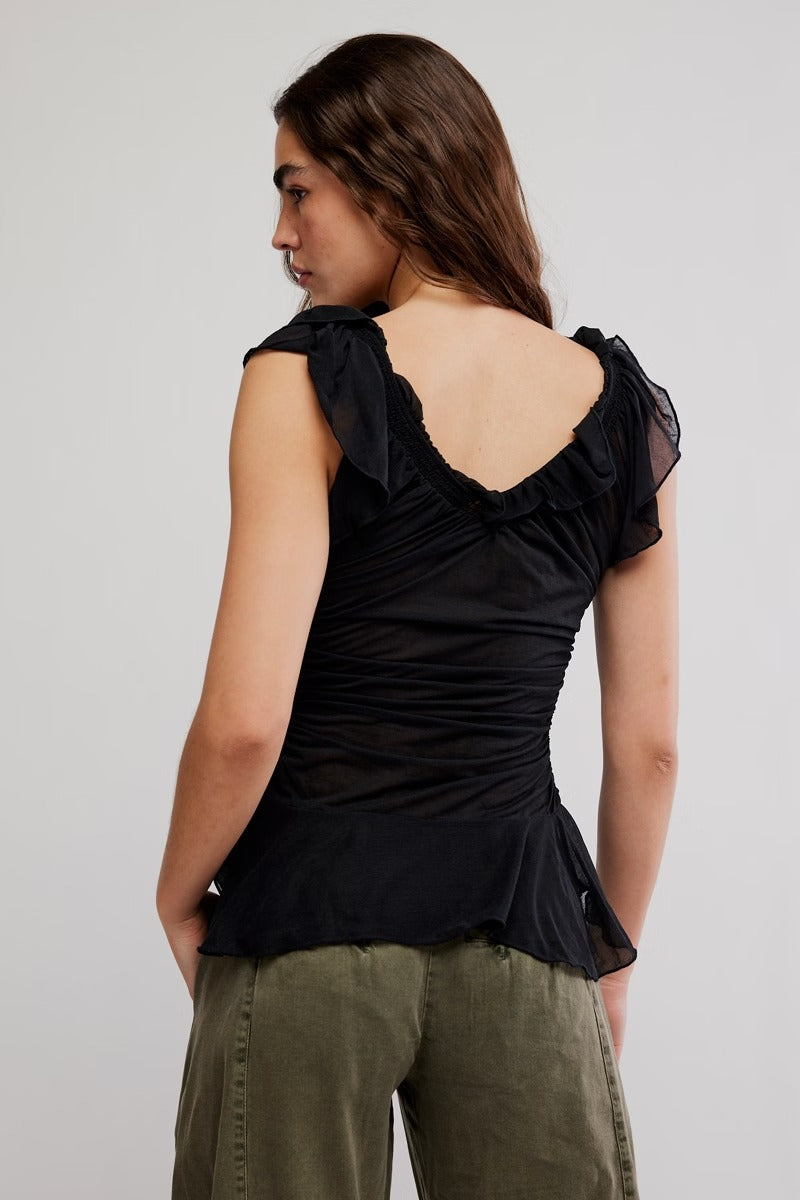 Free People - Blythe Ruffle Top