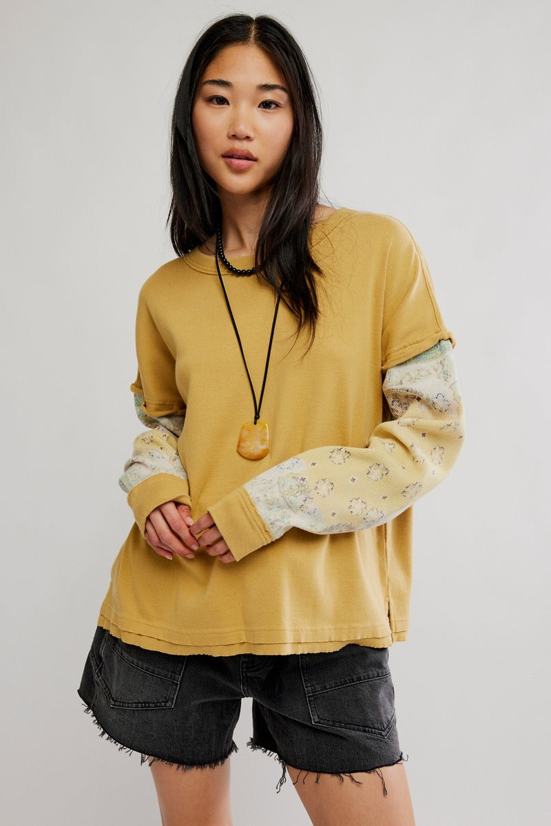 Free People - Wild And Free Knit Pullover in Garden Glade