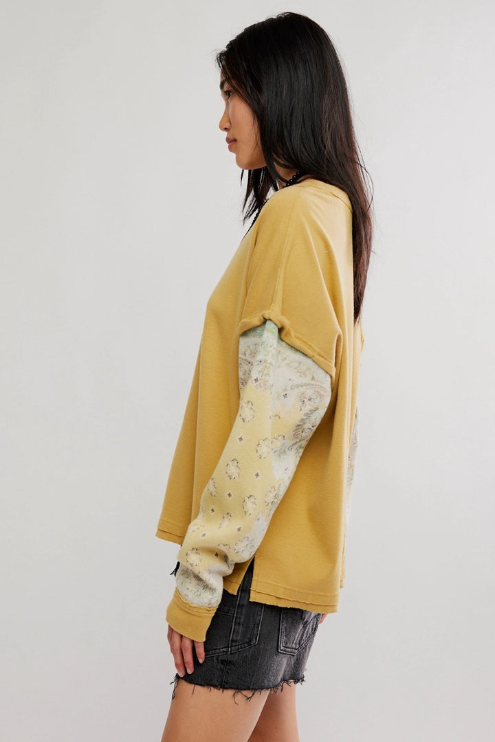 Free People - Wild And Free Knit Pullover in Garden Glade