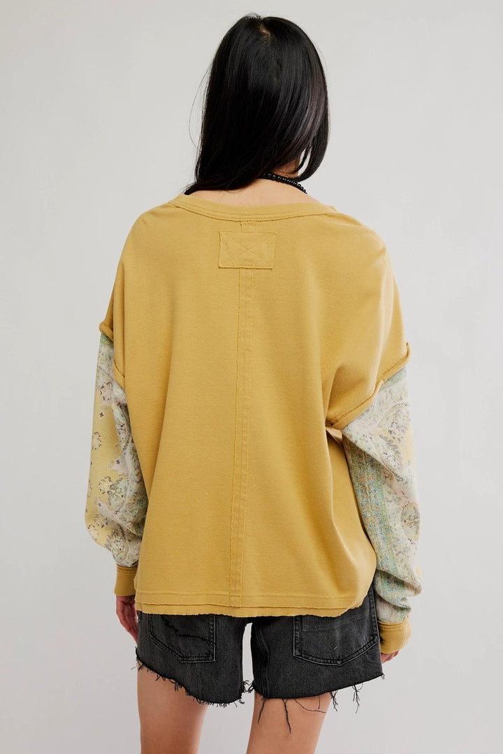 Free People - Wild And Free Knit Pullover in Garden Glade