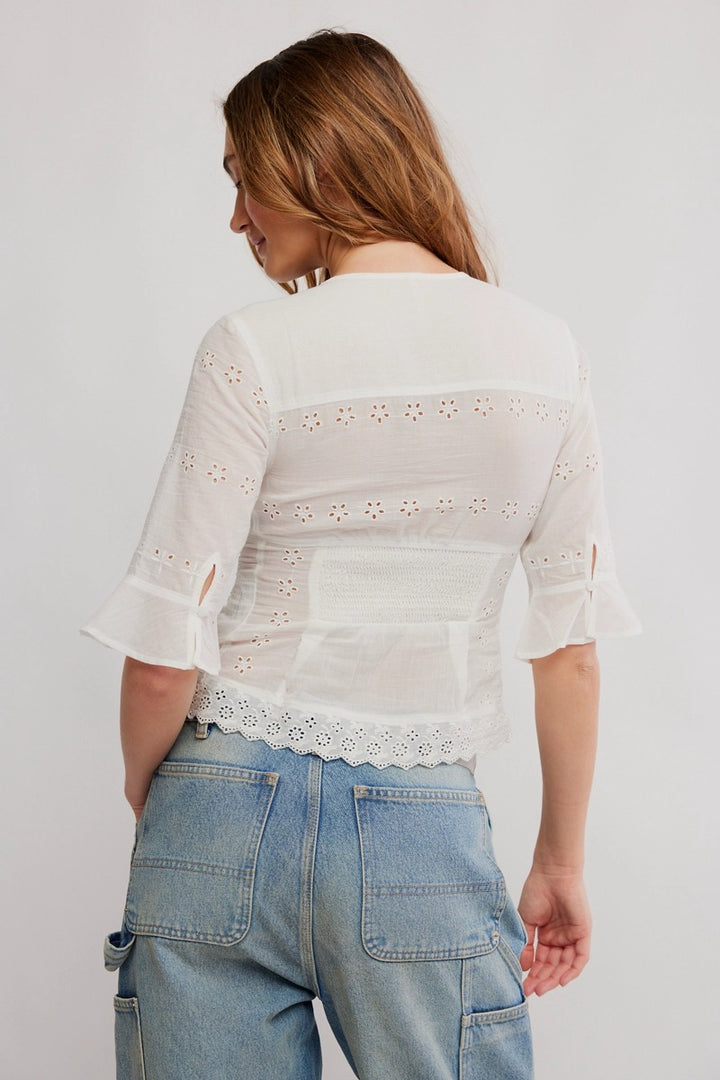 Free People - Salone Eyelet Top