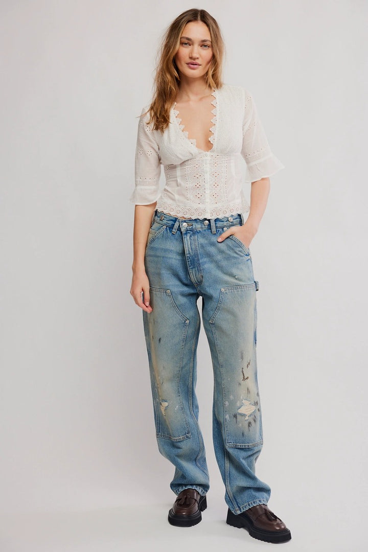 Free People - Salone Eyelet Top