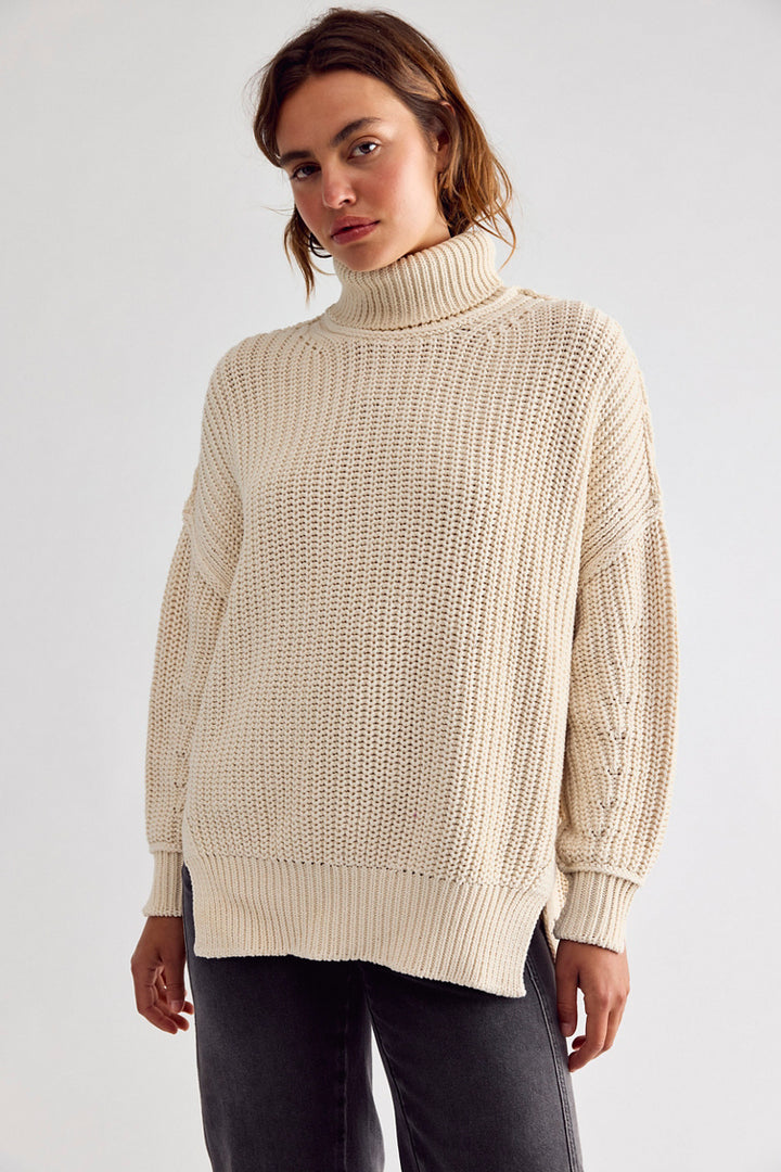 Free People - We The Free Worn Thru Turtleneck Sweater