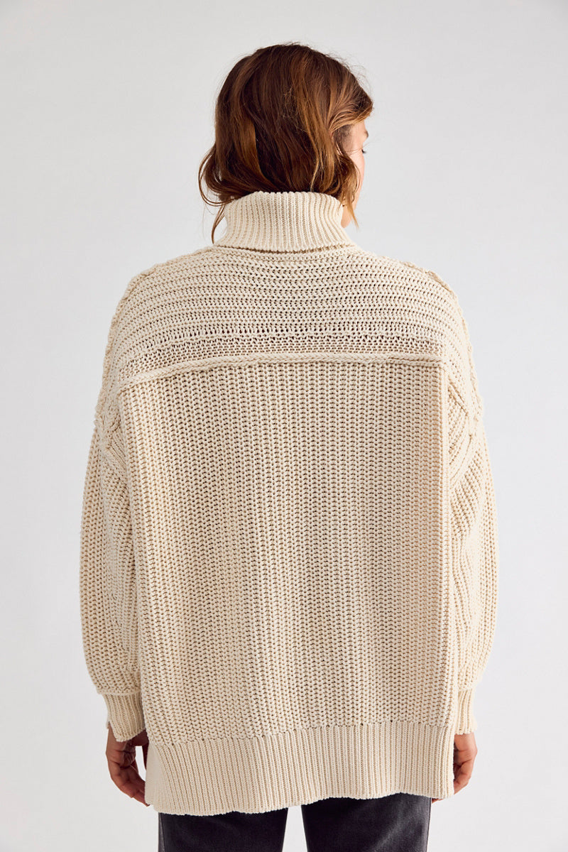 Free People - We The Free Worn Thru Turtleneck Sweater